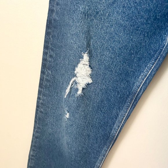 Boyish The Tommy Stretch Distressed High-Rise Straight Jeans in Wild Times - Picture 6 of 13